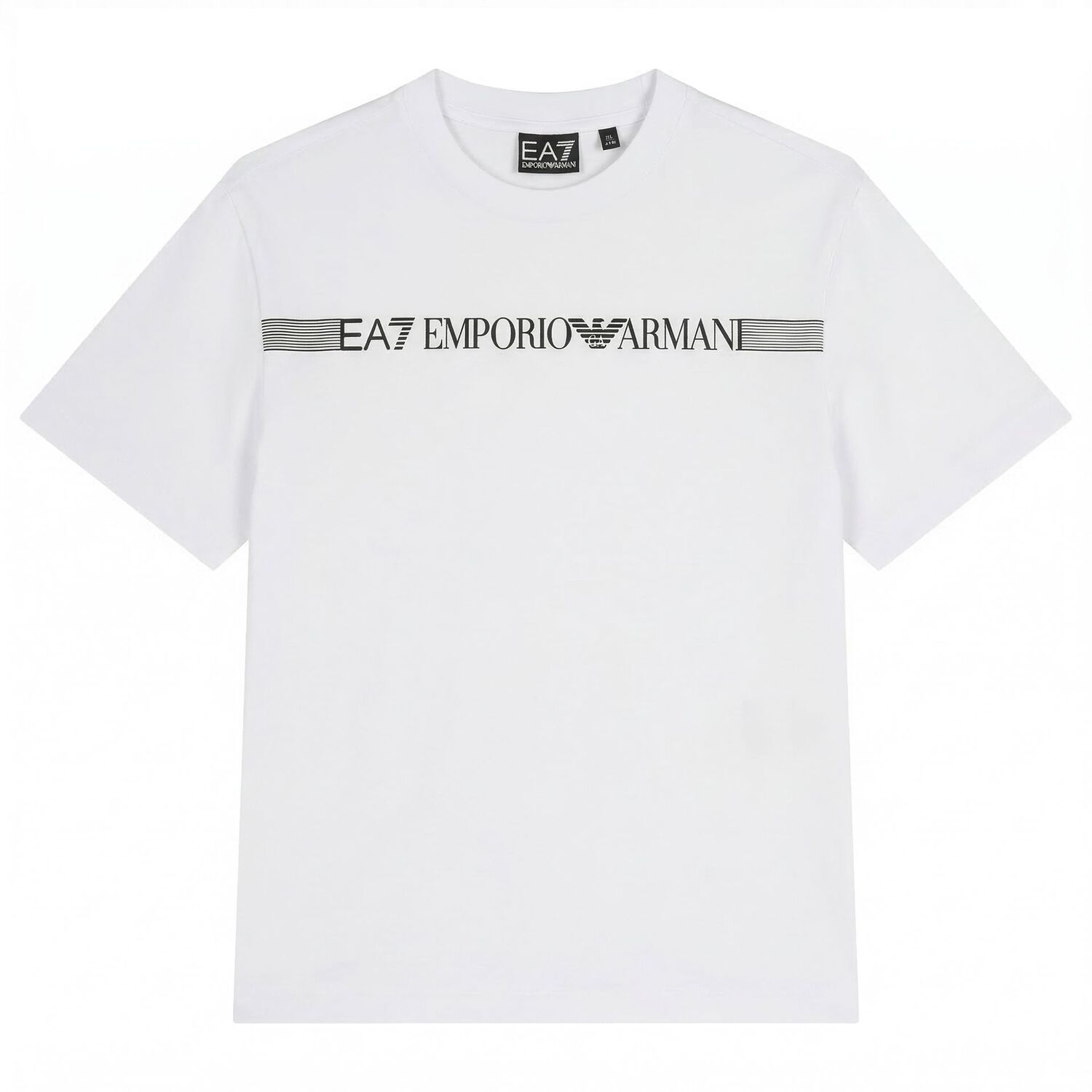 طقم شورت اولاد بالشعار باللون الابيض و الاسود , 1, hi-res