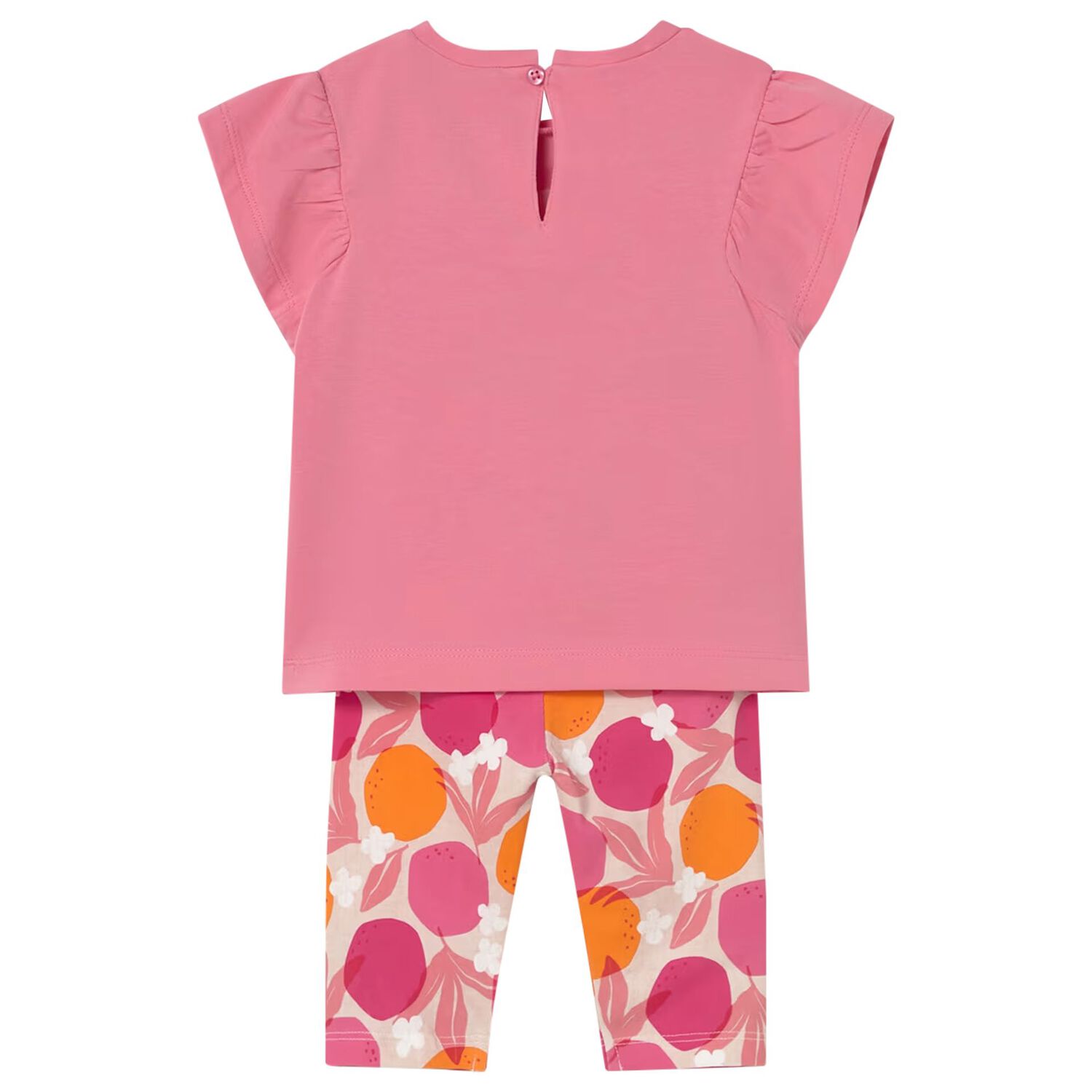 طقم ليجينز للبنات باللون الوردى , 1, hi-res