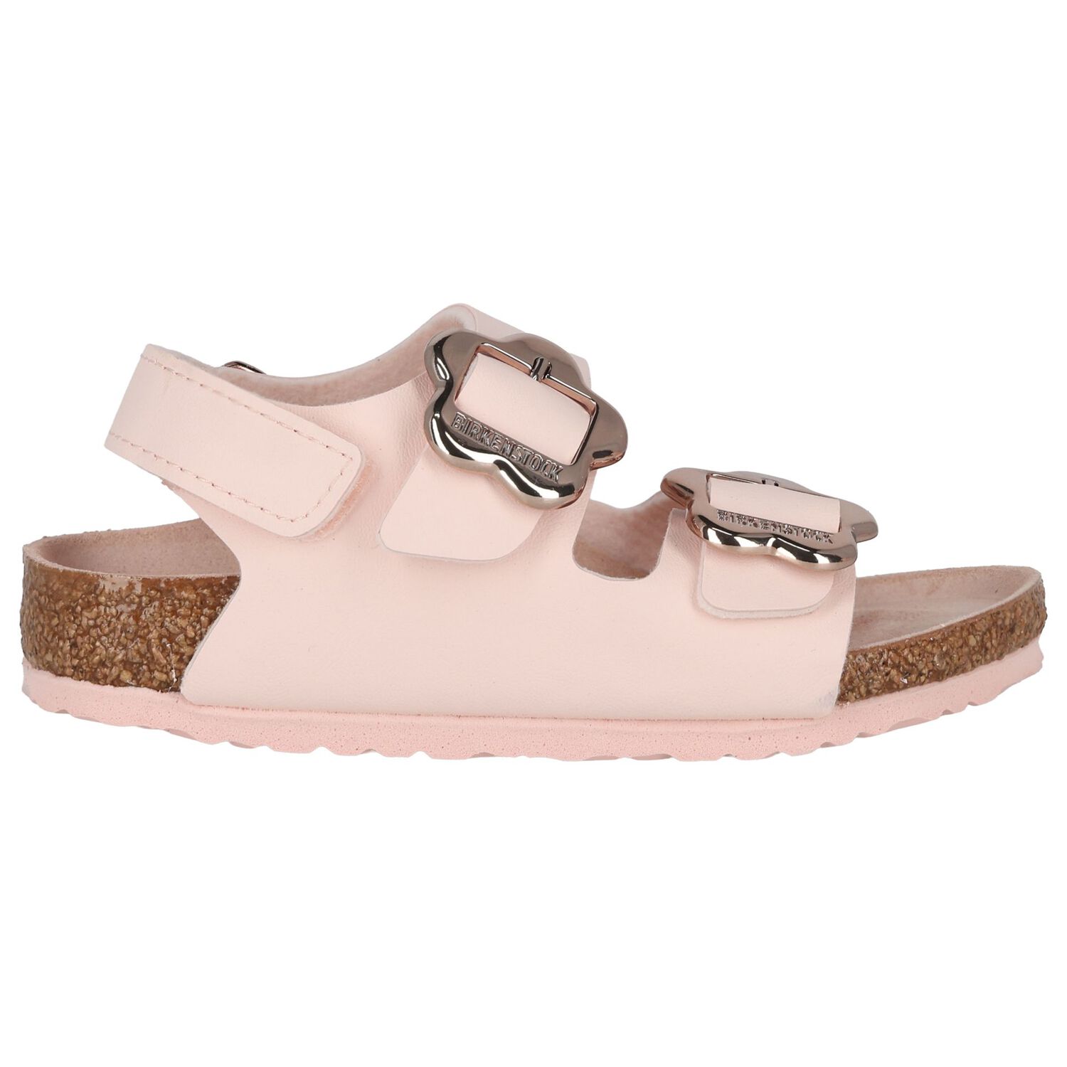 Girls Pink Milano Flower Sandals, 1, hi-res