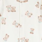 Baby Boys White & Green Teddy Bear Babygrows ( 2-Pack ), 2, hi-res