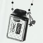 Girls White & Black Bag Dress, 1, hi-res