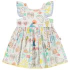 Younger Girls Ivory Dress Set, 1, hi-res