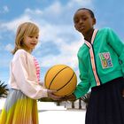 Girls Pink Sequin Cardigan, 1, hi-res