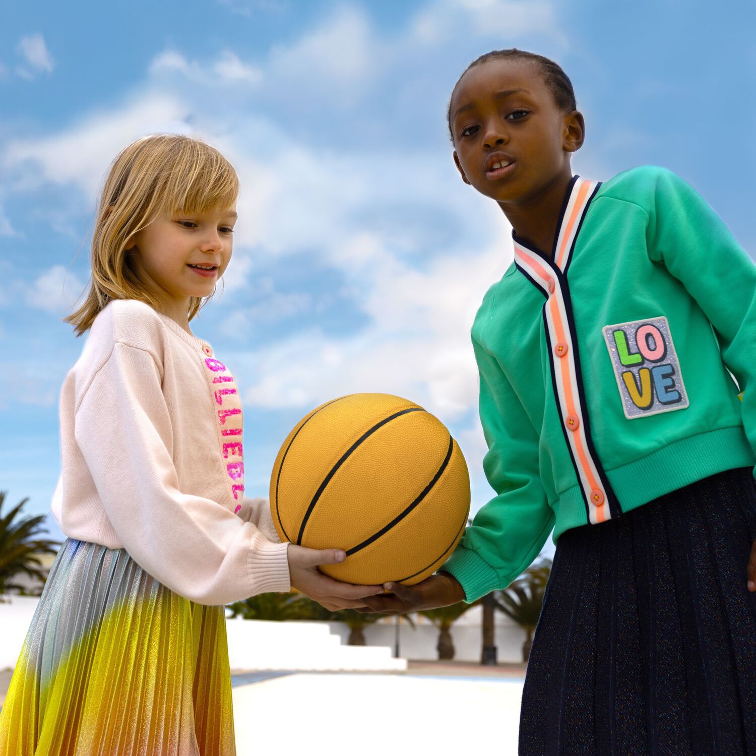 Girls Pink Sequin Cardigan, 1, hi-res