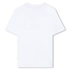 Boys White Logo T-Shirt, 1, hi-res