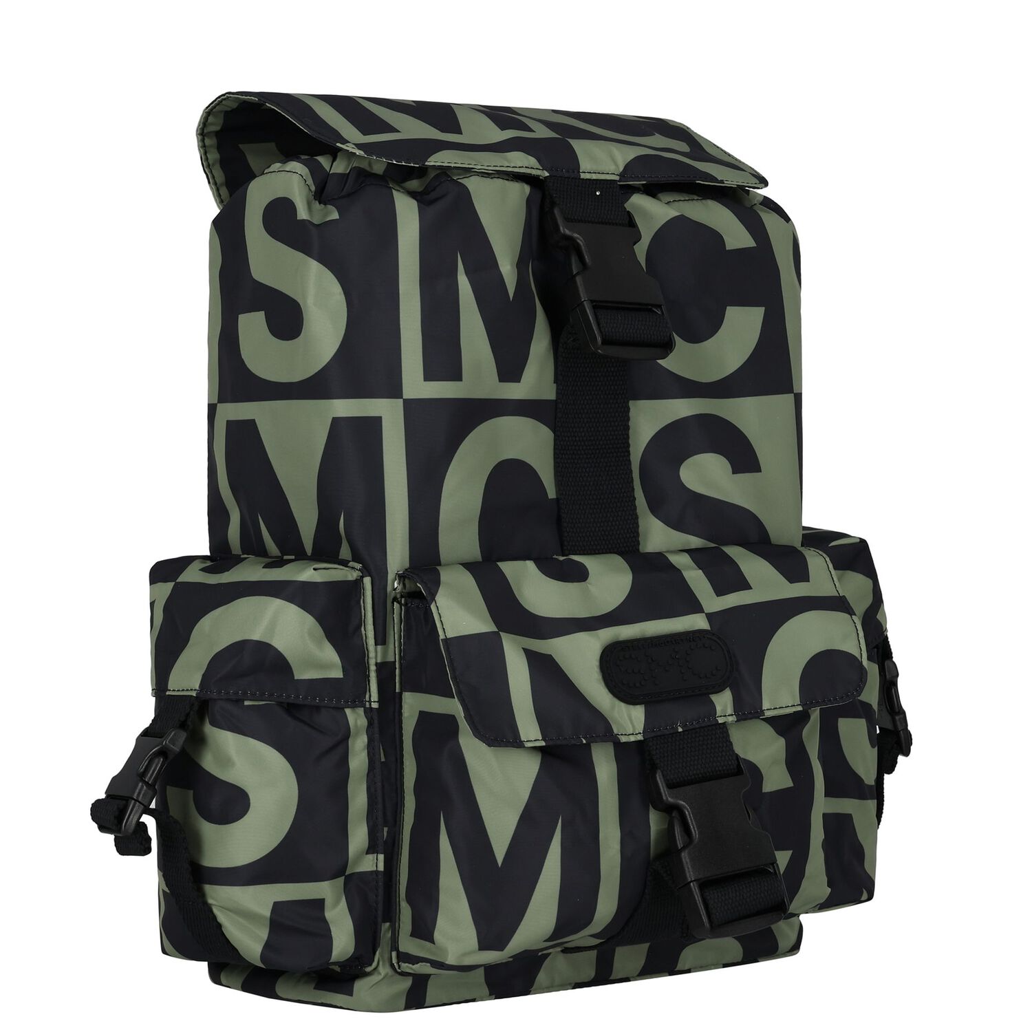 حقيبة ظهر للأولاد بالشعار باللون الأسود والأخضر, 1, hi-res image number null