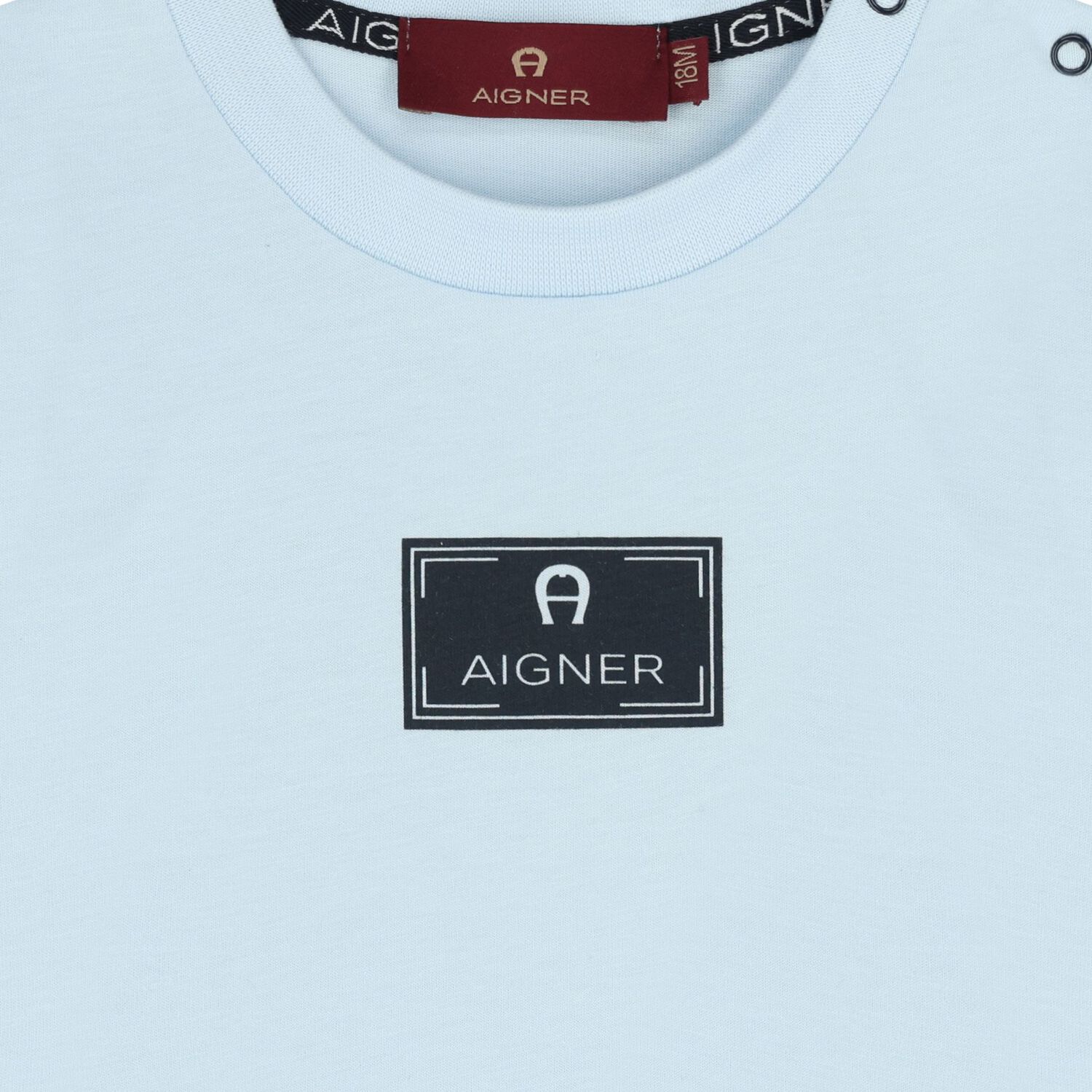 تيشيرت باللون الأزرق بشعار للأولاد , 3, hi-res