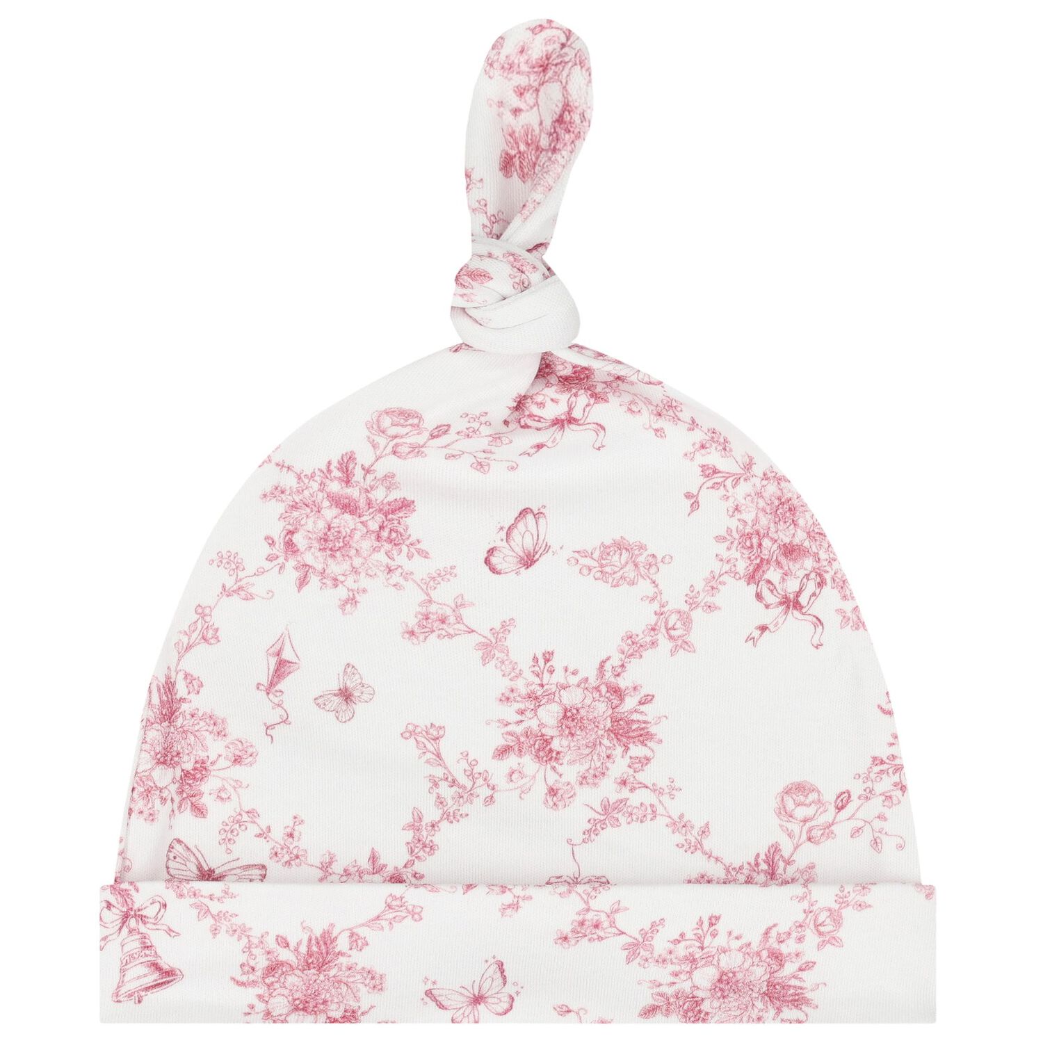 Baby Girls White & Pink Floral & Butterflies Babygrow Set, 1, hi-res image number null