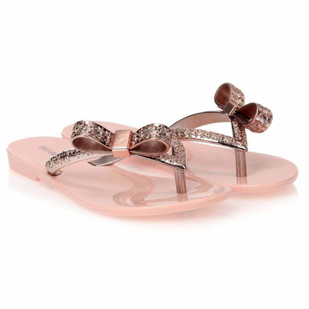 Mini melissa bow flip flops sales