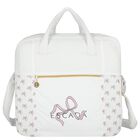 White Logo Bow Baby Changing Bag, 1, hi-res