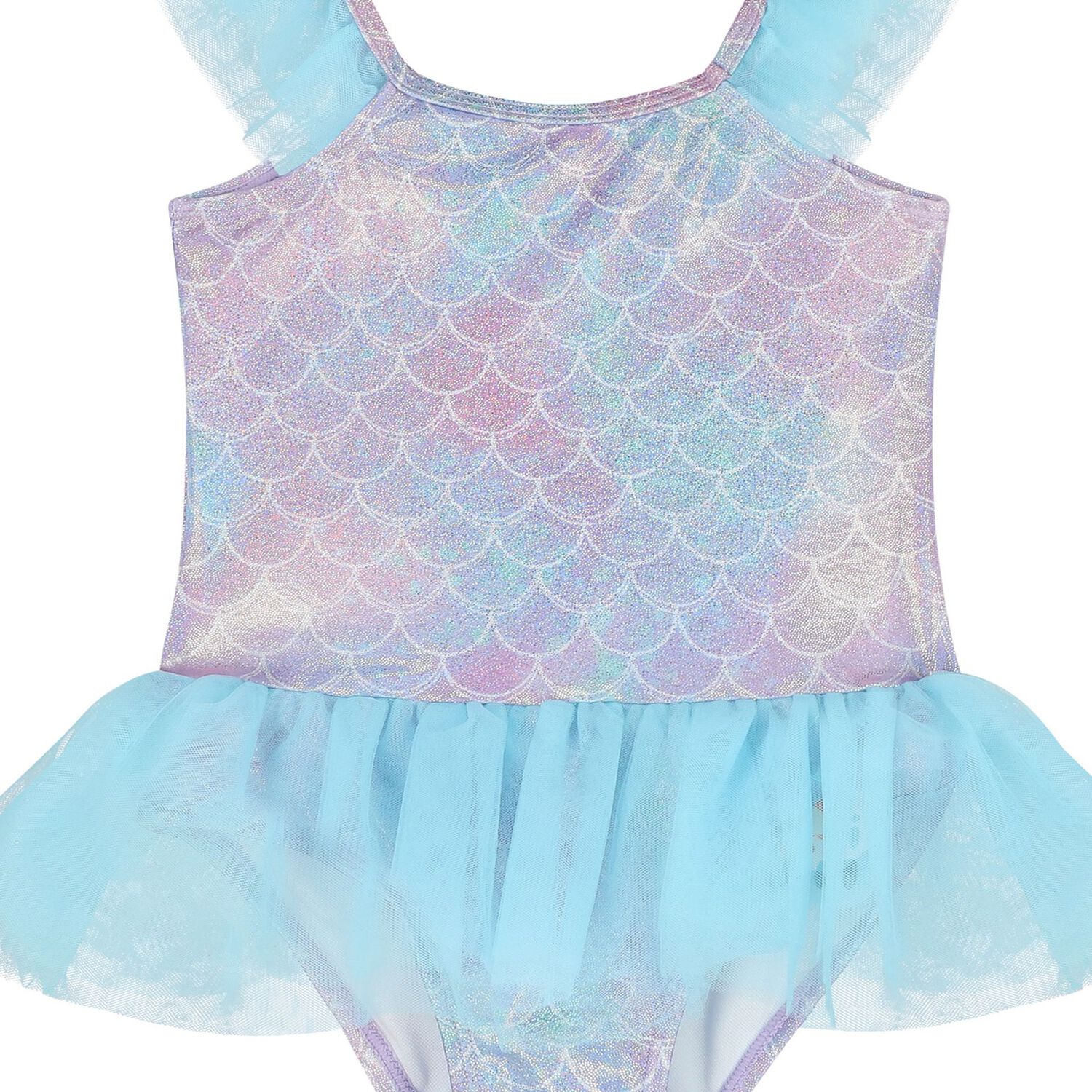 مايوه بنات يكيني بطبعة حورية  باللون البنفسجي و الأزرق الأرجواني, 1, hi-res