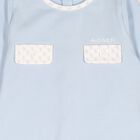 Baby Boys Blue Logo Babygrow, 1, hi-res
