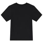 طقم شورت اولاد بالشعار تريفويل باللون الاسود, 1, hi-res