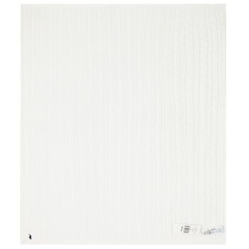 Ivory Logo Knitted Baby Blanket