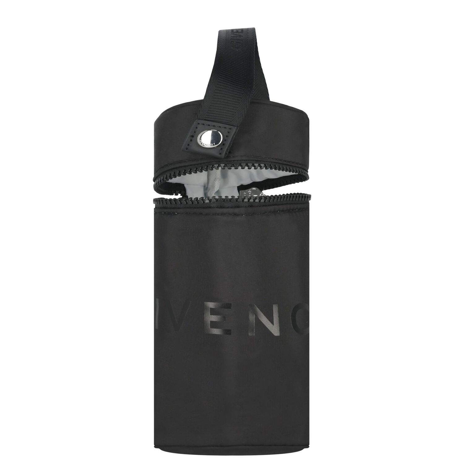 حقيبة تغيير حفاضات الأطفال المبطنة بشعار أسود, 1, hi-res