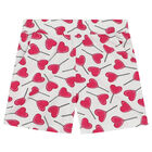 طقم بنات شورت و تيشيرت باللون الابيض و الوردي , 1, hi-res