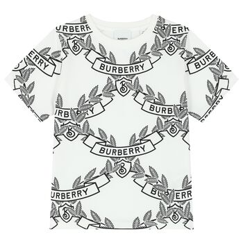 White & Black Logo T-Shirt