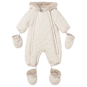 Ivory Stars Baby Snowsuit
