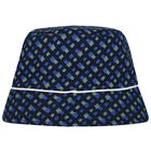 Boys Navy Blue Logo Reversible Hat, 1, hi-res