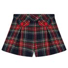 شورت بنات من الترتان   باللون الكحلي, 1, hi-res