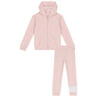 Girls Pink Logo Tracksuit, 1, hi-res