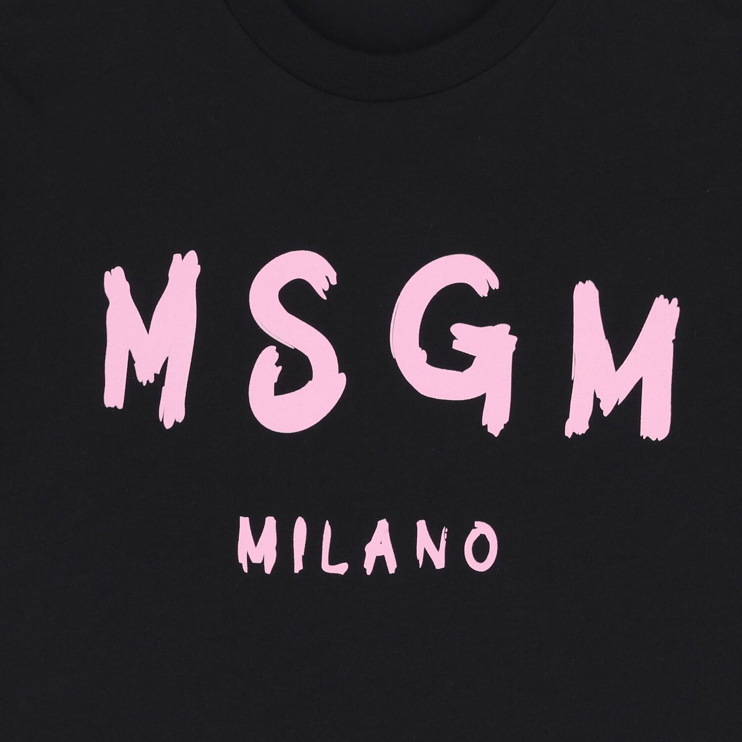 Girls Black Logo T-Shirt, 4, hi-res