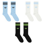 Black, White & Blue Logo Crew Socks ( 3-Pack ), 1, hi-res