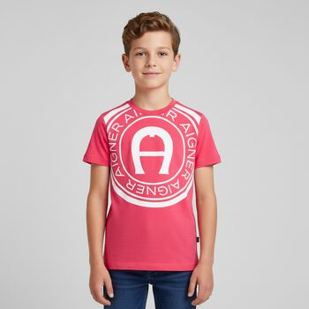 Boys Red Logo T-Shirt