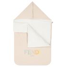 مدس بالشعار باللون البيج والأبيض للأطفال , 3, hi-res