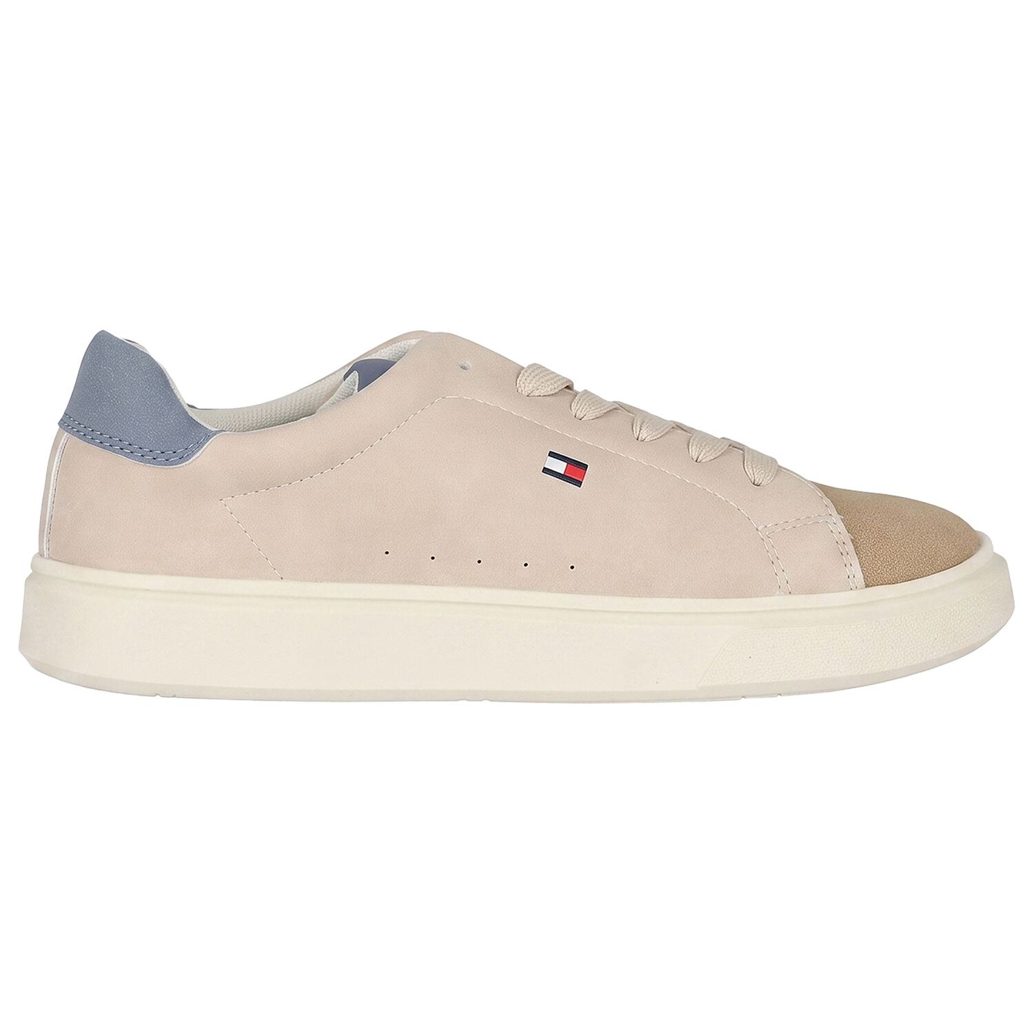 Boys Beige Logo Trainers, 1, hi-res