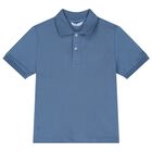تيشيرت بولو اولاد باللون الازرق, 5, hi-res