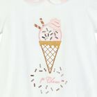 Baby Girls White & Pink Geo Map Romper, 1, hi-res