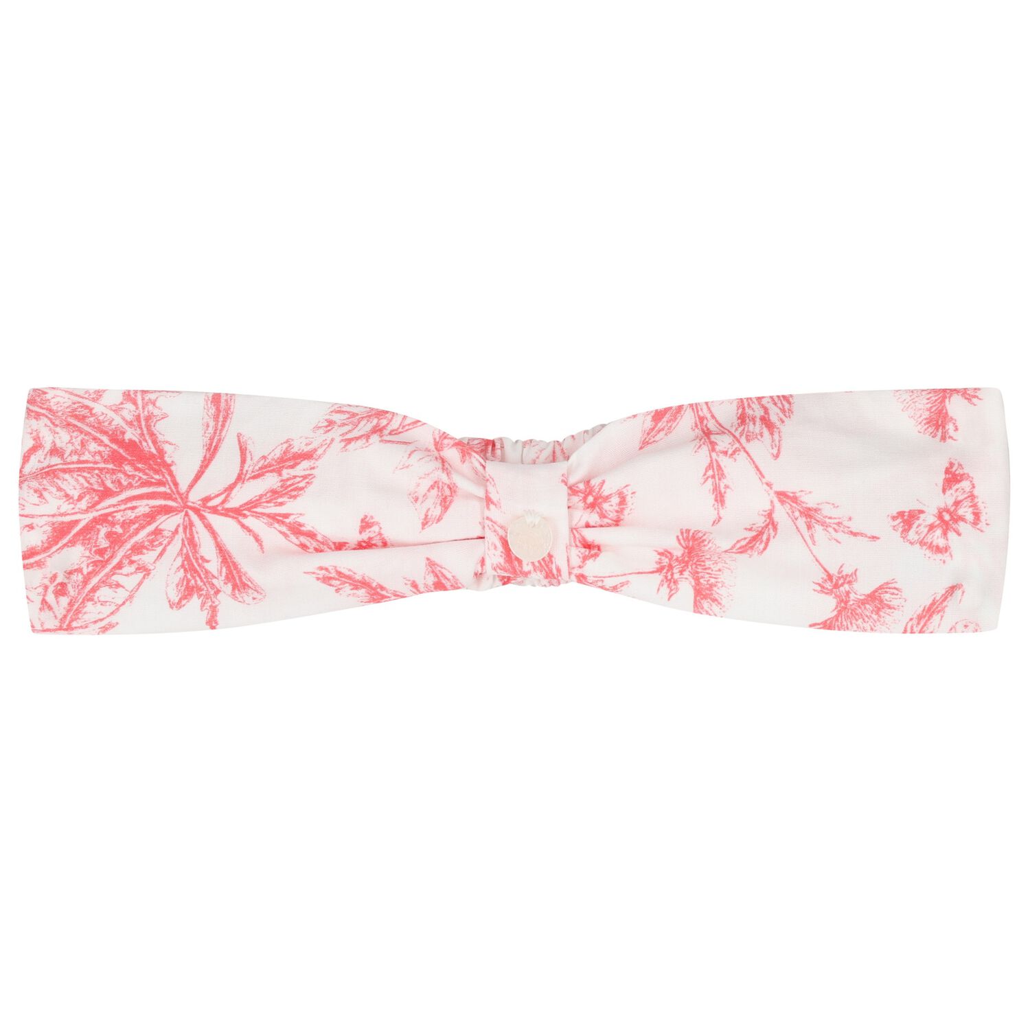 Baby Girls White & Red Floral Headband, 1, hi-res
