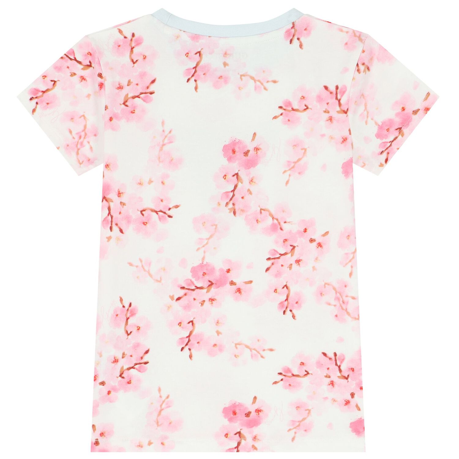 تيشيرت بنات بالشعار باللون الأبيض والوردى, 3, hi-res image number null