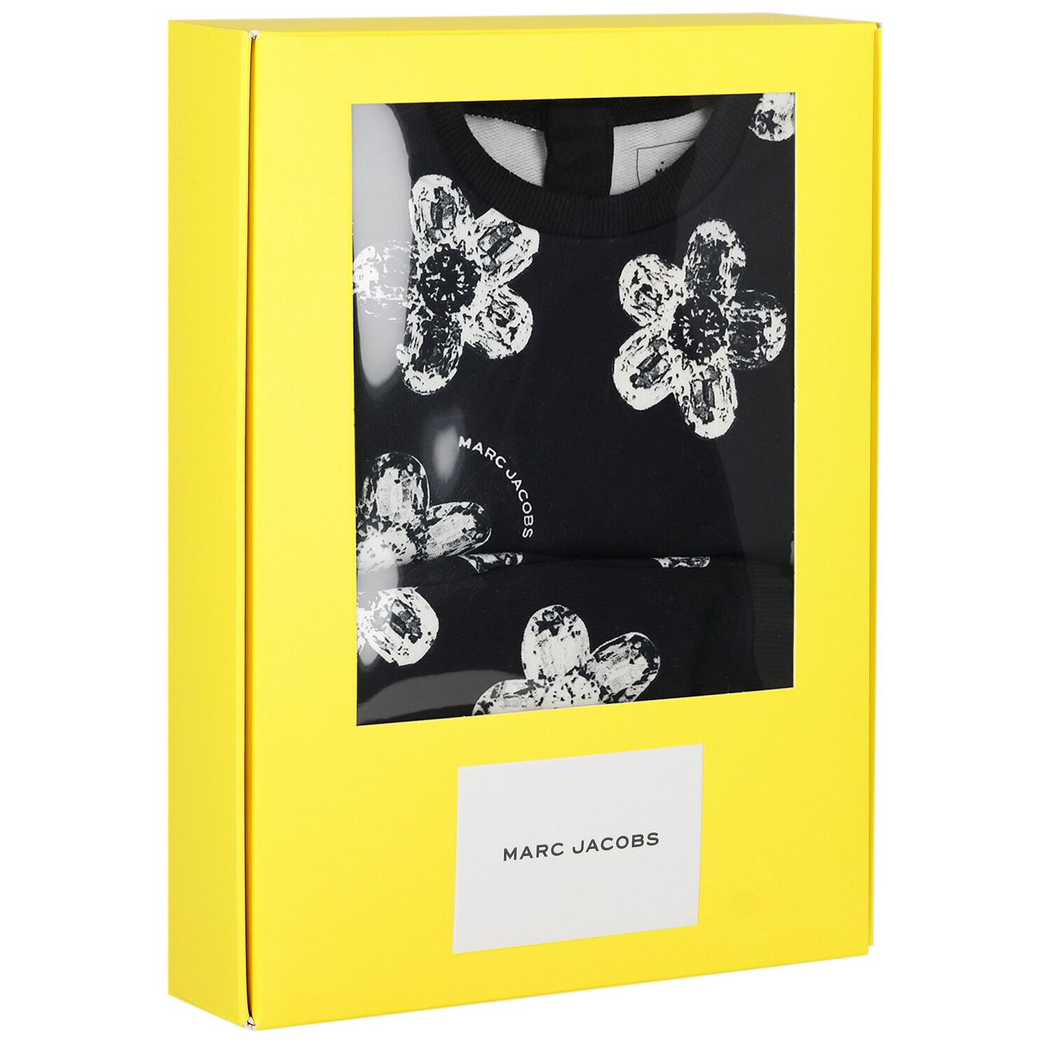 بدله رياضيه للبنات مزينه بالزهور باللون الاسود , 1, hi-res