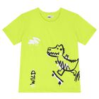 Boys Green & Black Dinosaur Shorts Set, 2, hi-res