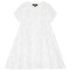 Girls White Logo 2-in-1 Dress, 1, hi-res