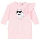 Younger Girls Pink Ikonik Choupette Dress, 1, hi-res