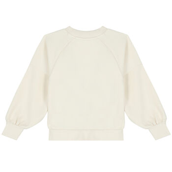 Girls Ivory Logo Sweatshirt
