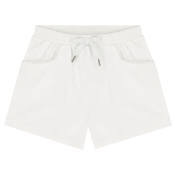 Girls White Shorts