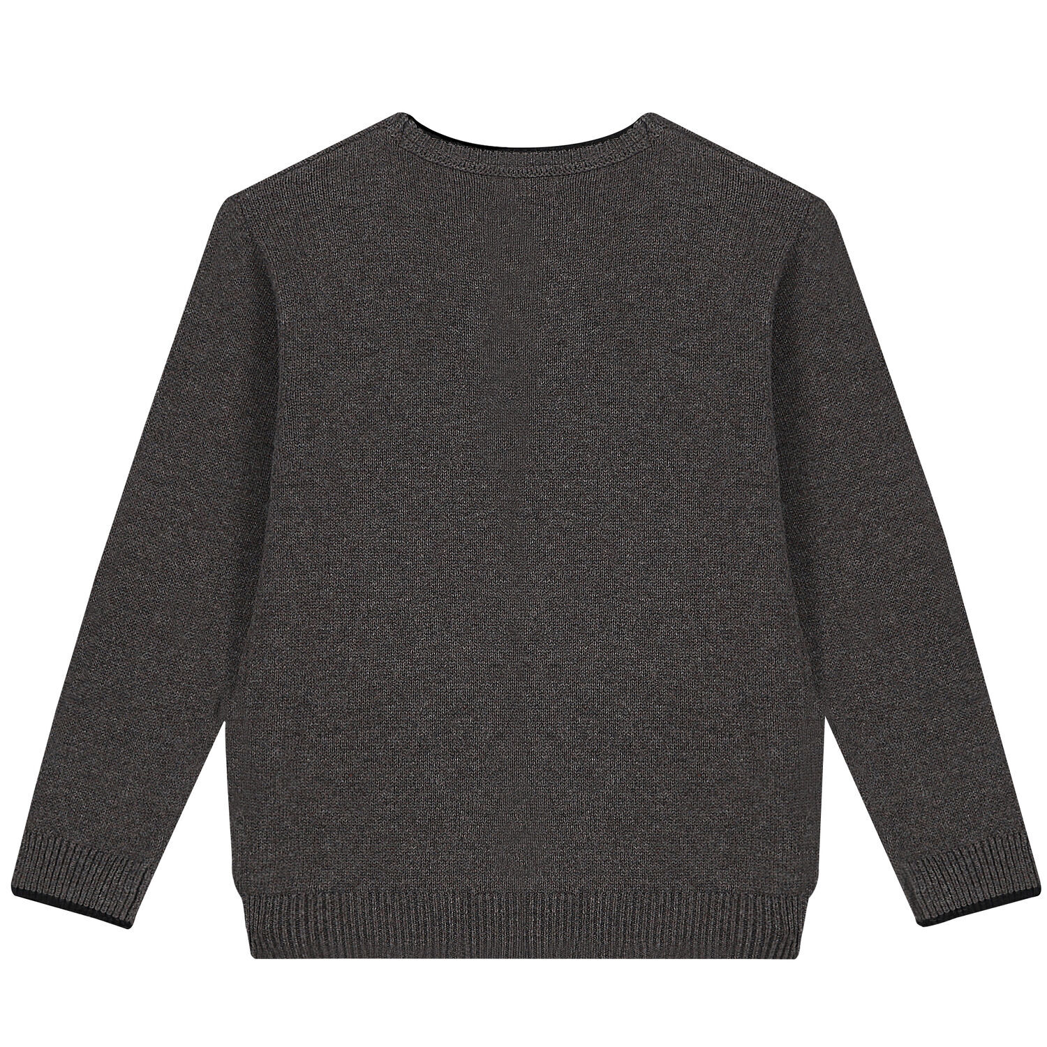 Boys Grey Knitted Sweatshirt, 2, hi-res image number null