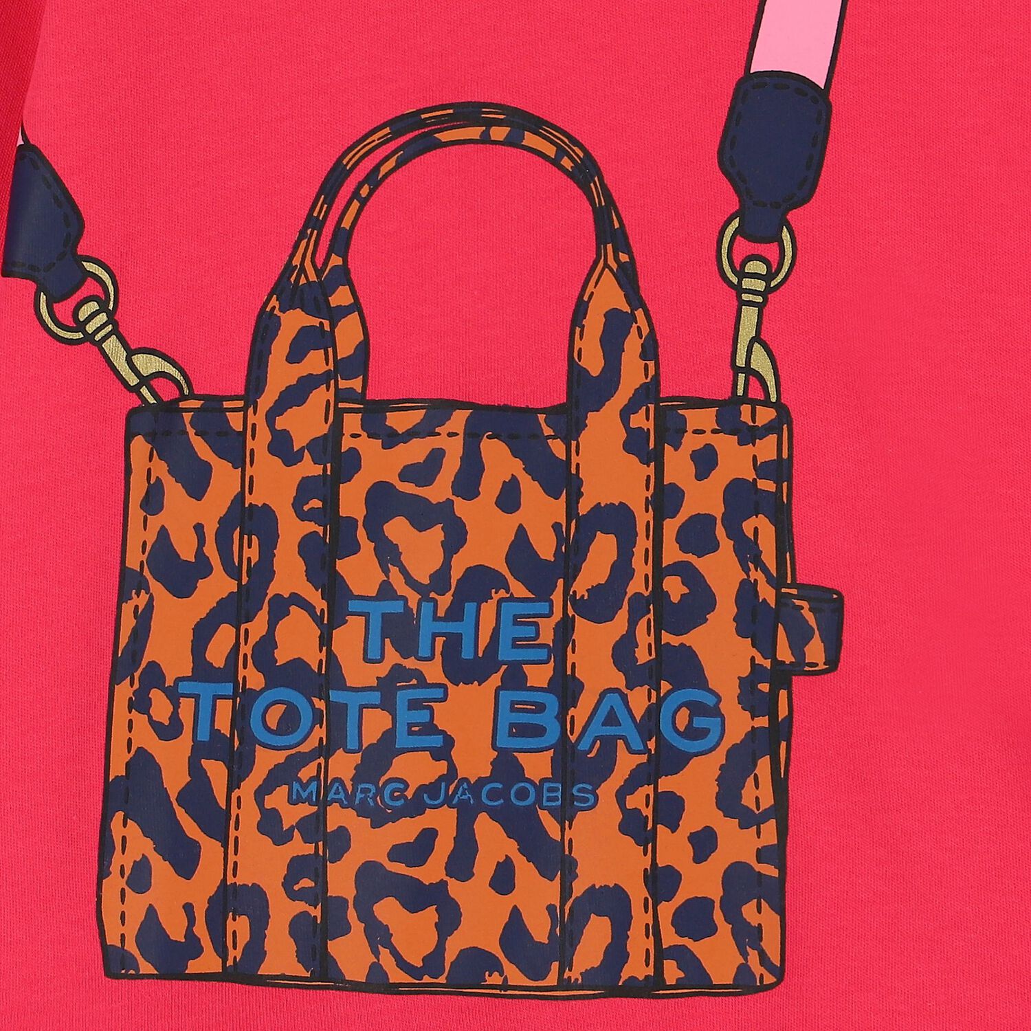 فستان بنات بالشعار باللون الوردي, 1, hi-res