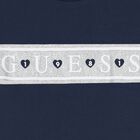 فستان بنات بالشعار باللون الكحلى , 2, hi-res