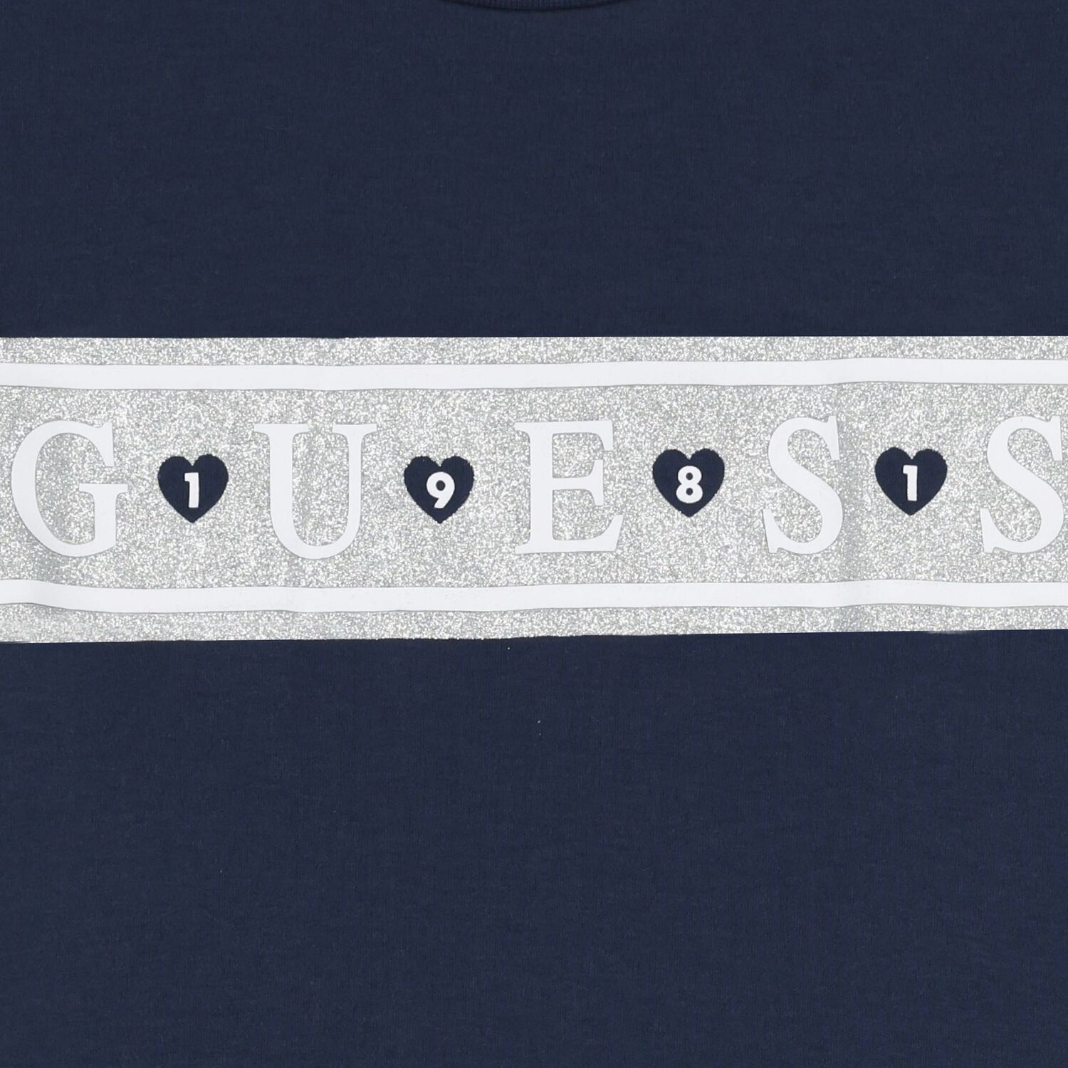 فستان بنات بالشعار باللون الكحلى , 2, hi-res