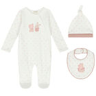 Baby Girls Ivory Babygrow Gift Set, 2, hi-res