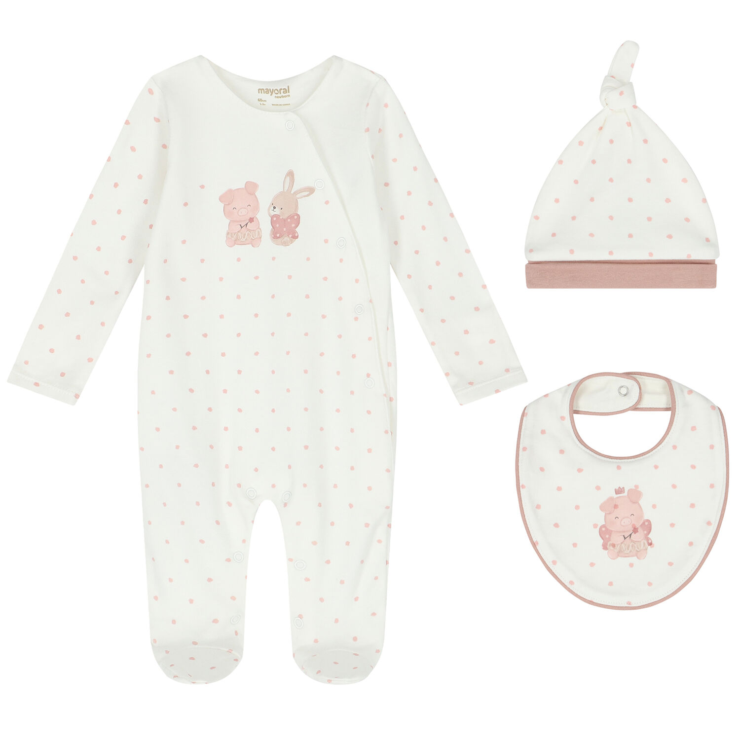 Baby Girls Ivory Babygrow Gift Set, 2, hi-res image number null