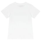 Girls White Logo T-Shirt, 1, hi-res