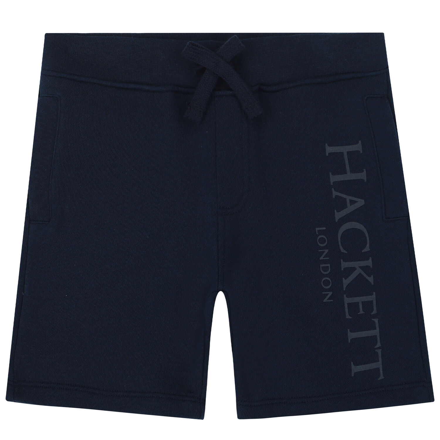 Boys Navy Logo Shorts, 1, hi-res