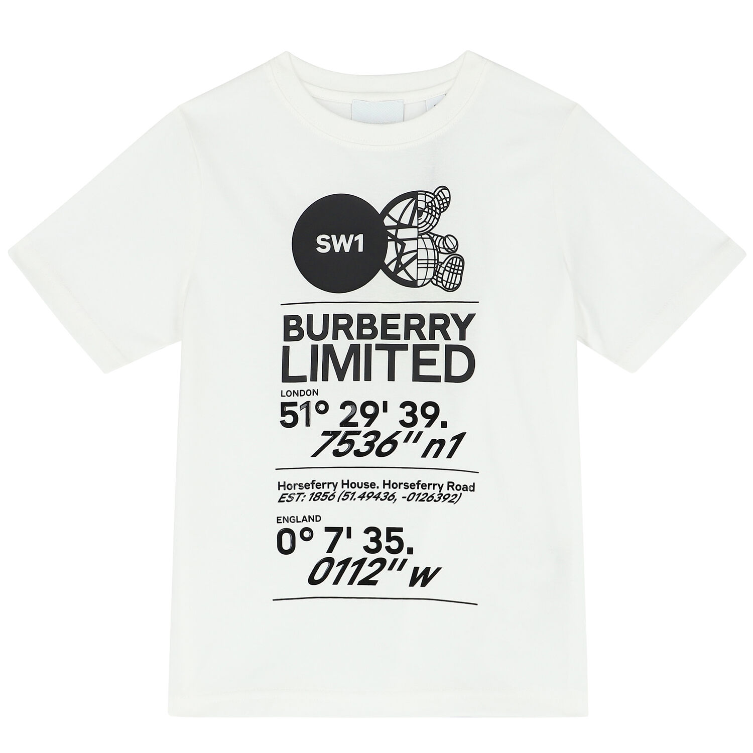 Boys White Logo Cotton T-Shirt, 1, hi-res