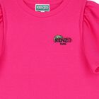 Girls Pink Logo Dress, 1, hi-res